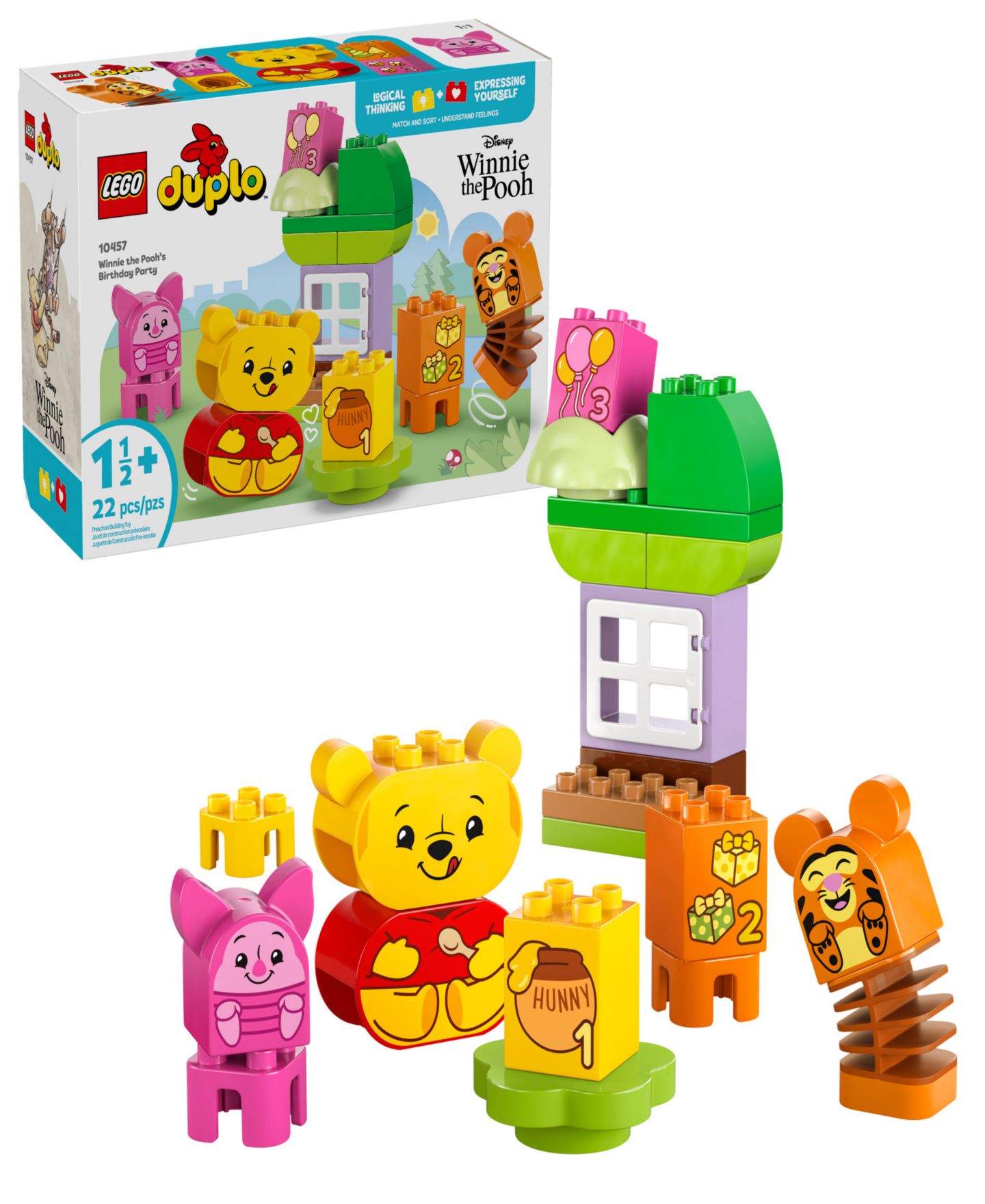 Детские конструкторы LEGO® Duplo Disney Winnie the Pooh's Birthday Party 10457, 22 Pieces — фото 1