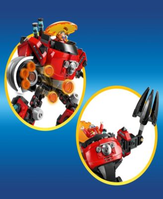 LEGO Sonic the Hedgehog Knuckles vs. Dr. Eggman Egg Crusher Mech 77005, 350 Pieces