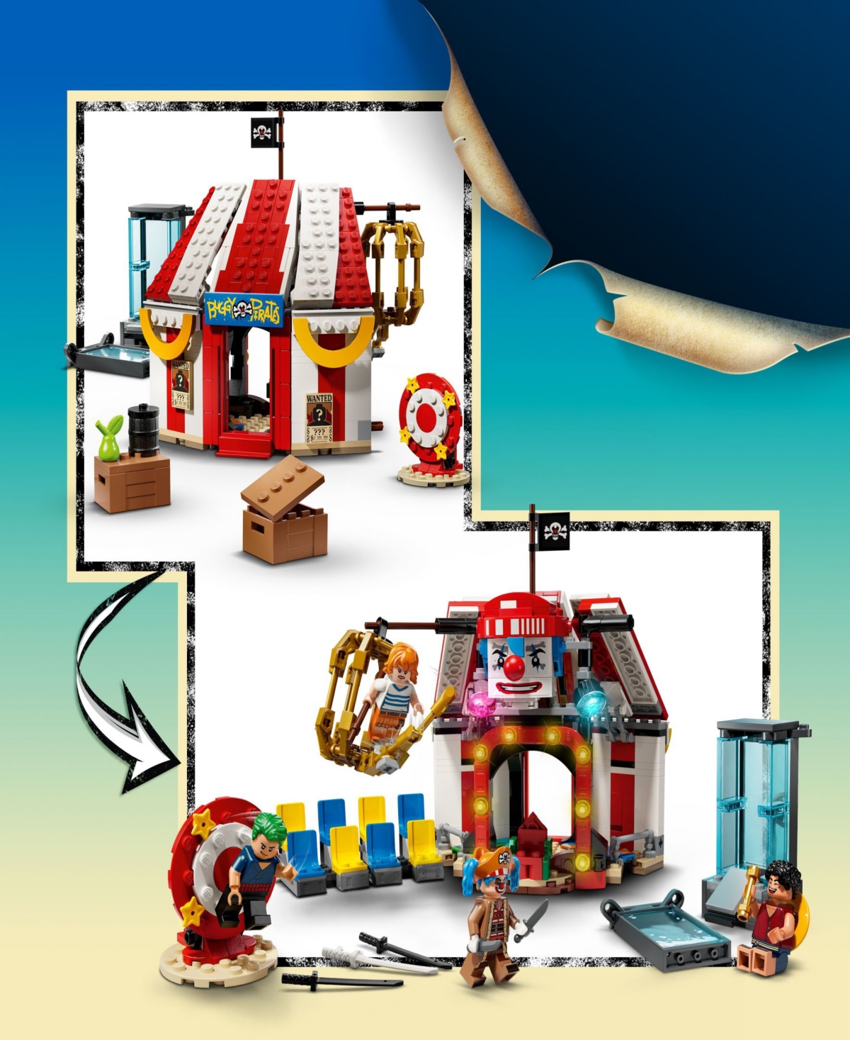 Lego One Piece Buggy The Clown's Circus Tent 75637, 573 Pieces In Multi