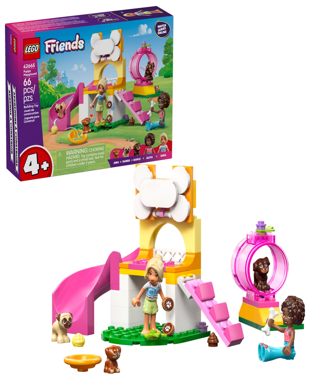 Lego Friends Puppy Playground 42665 Toy Building Set, 66 Pieces In Multi