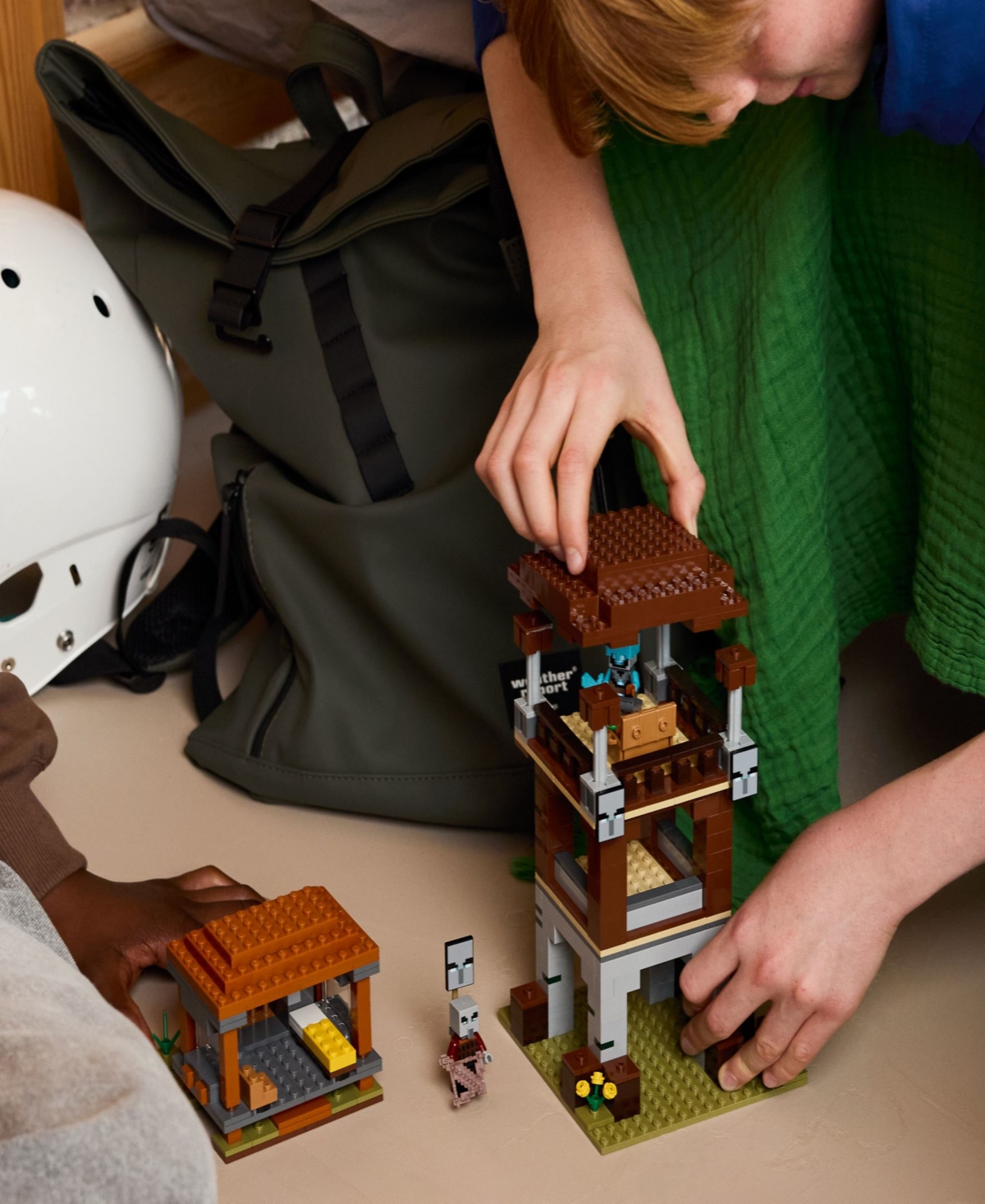 Lego Minecraft The Pillager Outpost And Ravager 21278 Toy Building Set, 665 Pieces In Neutral