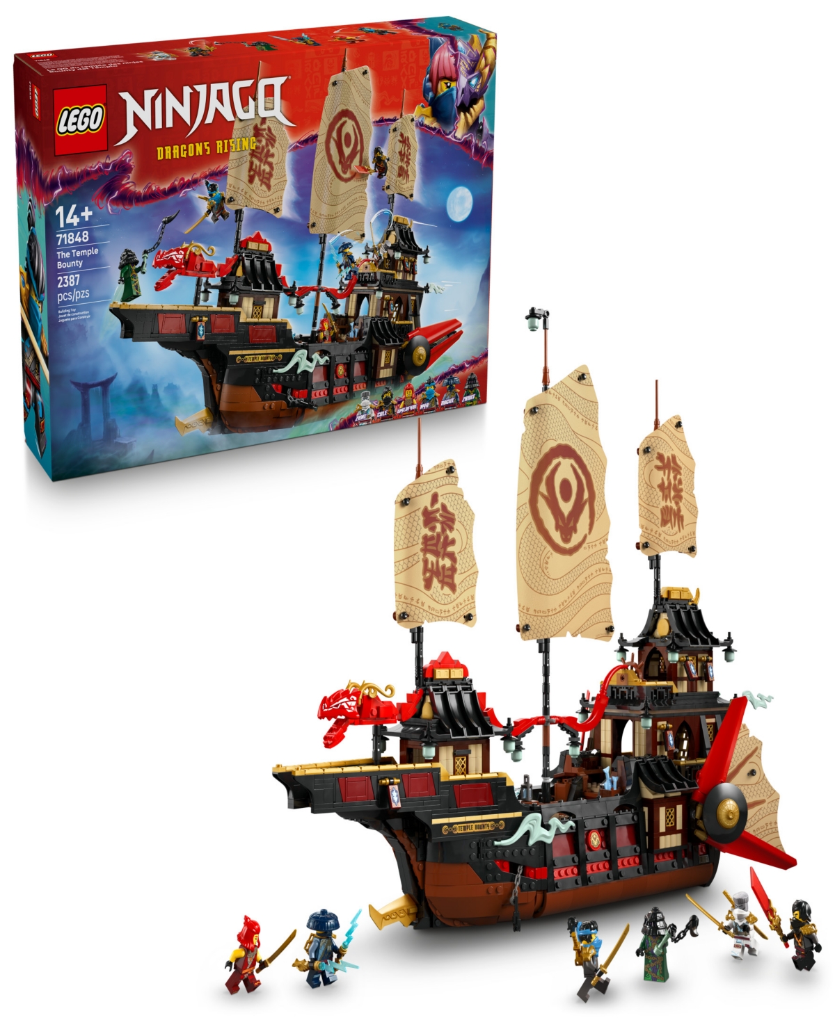 Lego Ninjago the Temple Bounty 71848 Toy Building Set, 2387 Pieces