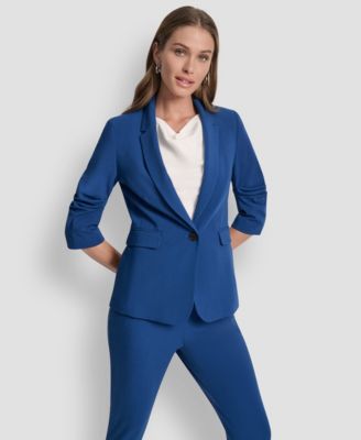 Petite Ruched Sleeve Jacket