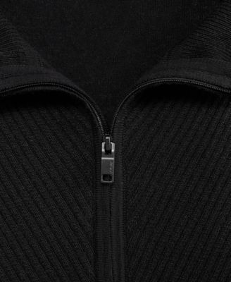 Men's Long Sleeve Merino Quarter-Zip Sweater, Macy's Exclusive