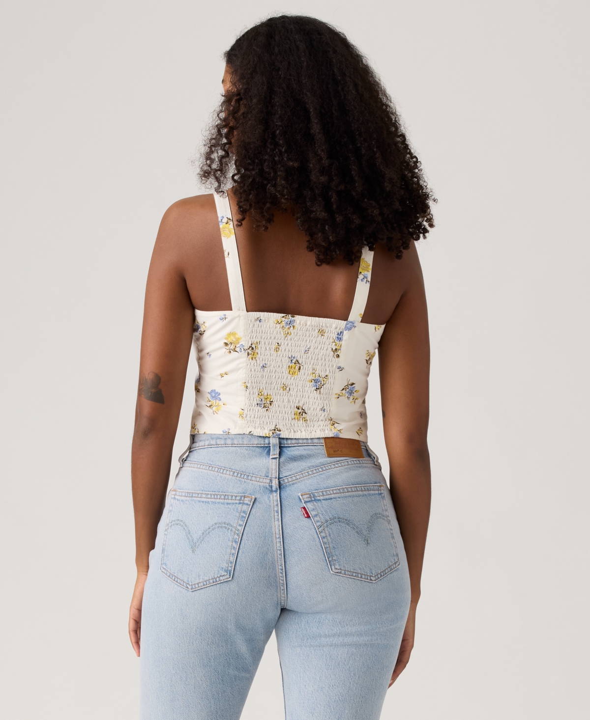 Levi's Adore Bustier Top In White