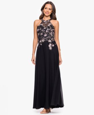 Petite Embroidered Sleeveless Dress