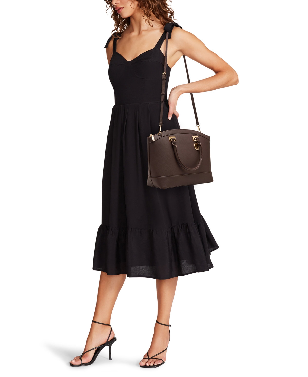 Anne Klein New Recruits Dome Satchel Bag In Brown