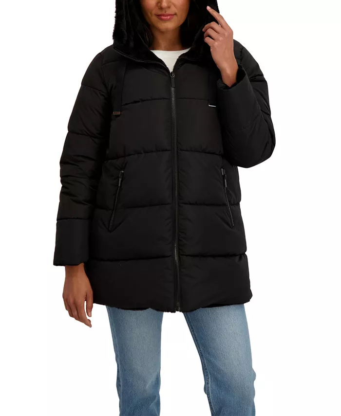 Women's 3/4 Reversible Puffer Jacket - thumbnail 10