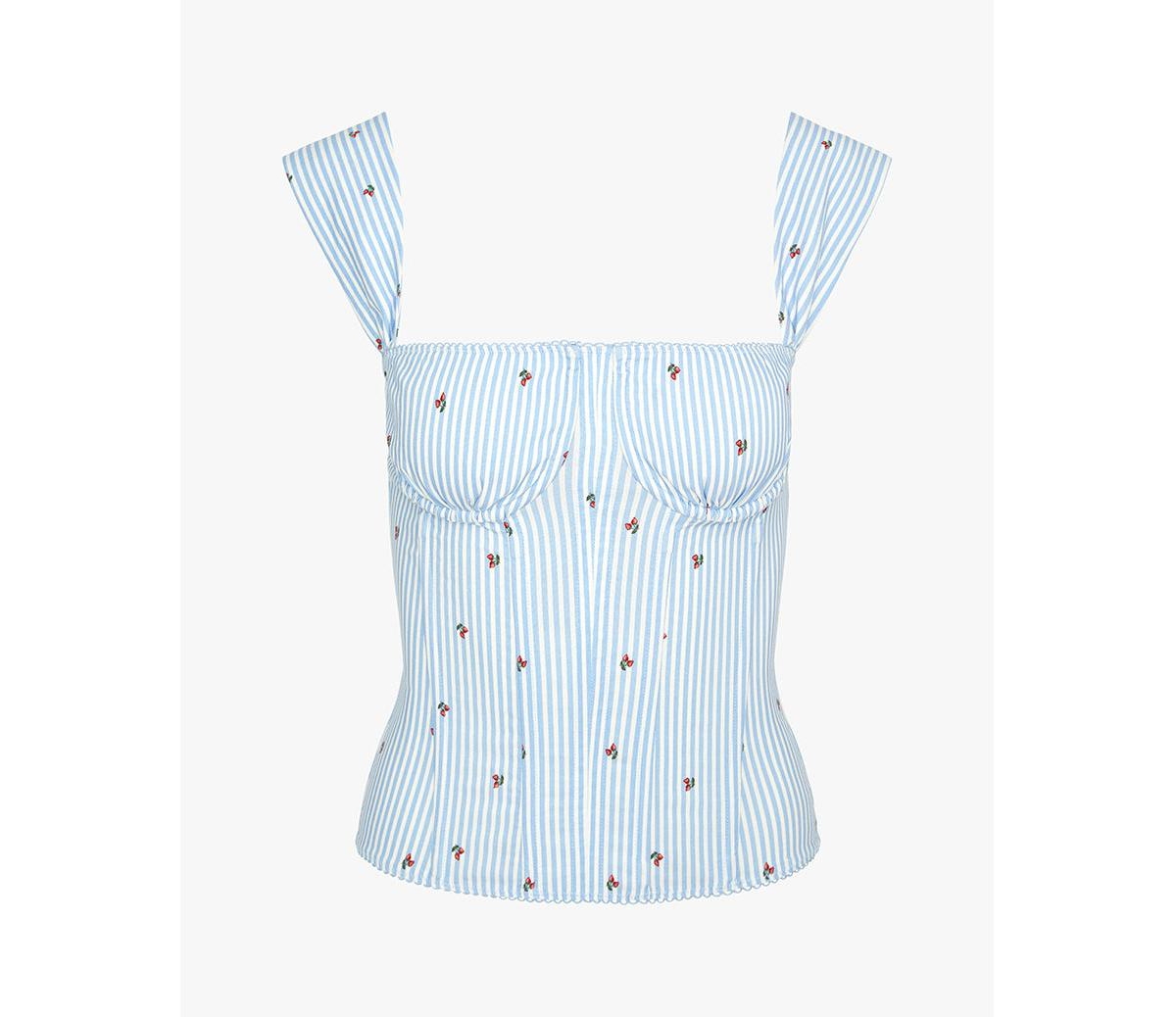 WeWoreWhat Ruched Cup Corset