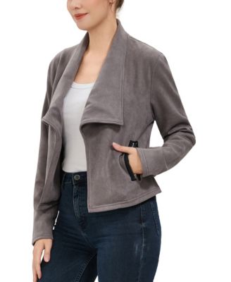 Women's kimi + kai Faux Suede Open Front Jacket