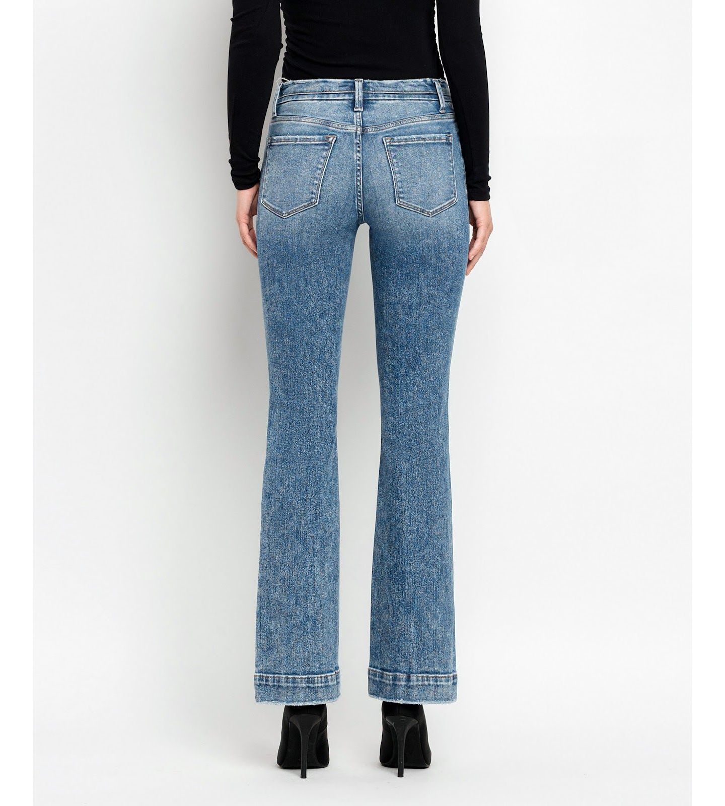 Женские джинсы Vervet Mid Rise Bootcut, цвет: Синий — фото 3