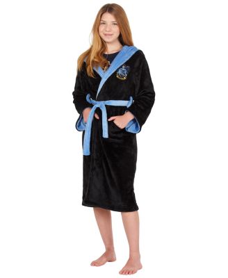 Big Girls Hogwarts Castle Houses Crest Fleece Robe Pajama Bathrobe