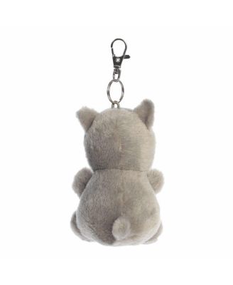 Mini Busky Husky Palm Pals Adorable Clip-On Gray 4"