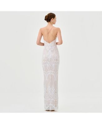 Women's Sera Strappy Back Sequin Gown