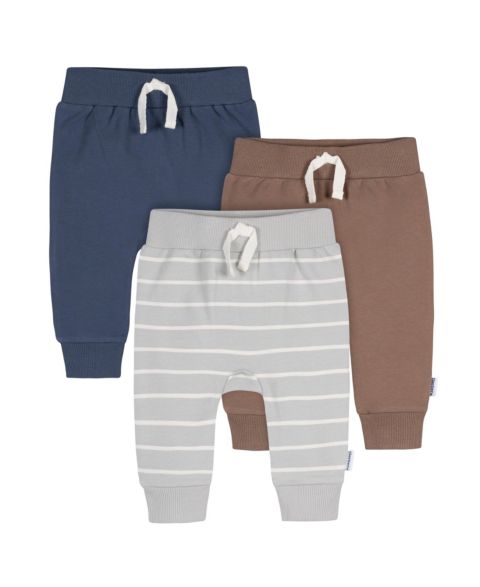 Брюки Gerber Leafless Tree Jogger Pants, 3-Pack для мальчиков-малышей