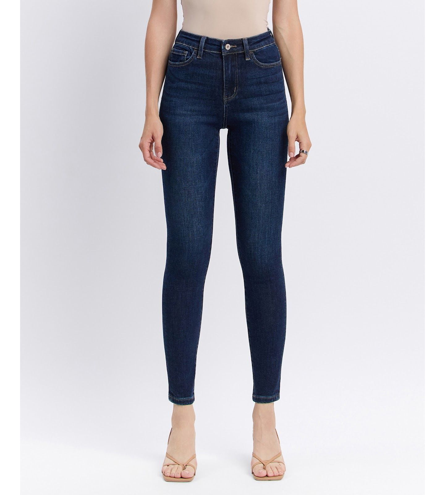 Женские джинсы Vervet High Rise Ankle Skinny, цвет: Тёмный синий — фото 1