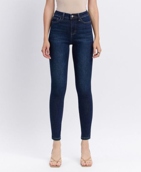 Женские джинсы Vervet High Rise Ankle Skinny, цвет: Тёмный синий