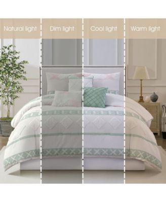 Genoa Geometric 7-Pc. Comforter Set, King