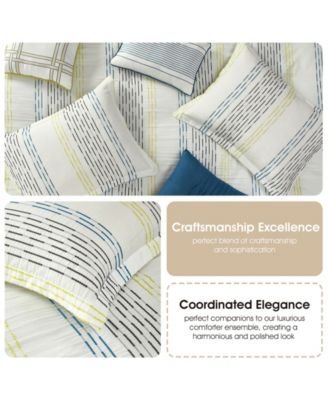 Merida Stripes 7-Pc. Comforter Set, King