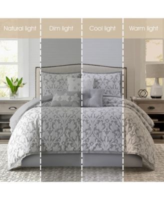 Adissa Floral 7-Pc. Comforter Set, California King