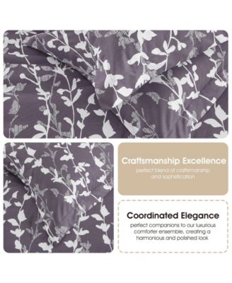 Millie Leaves 3-Pc. Comforter Set, Queen