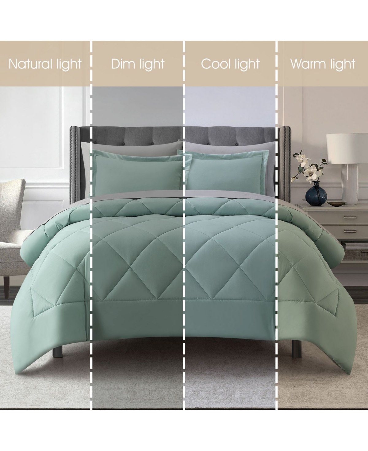 Stratford Park Arelia Geometric 5-pc. Comforter Set, Twin In Green