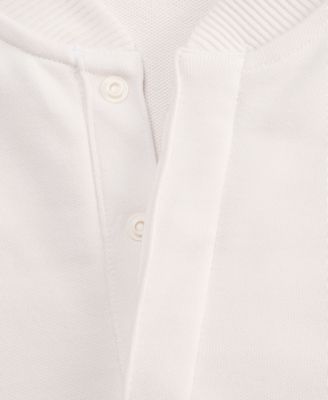 Men's Long Sleeve Quarter-Snap French Terry Sweatshirt, Macy's Exclusive