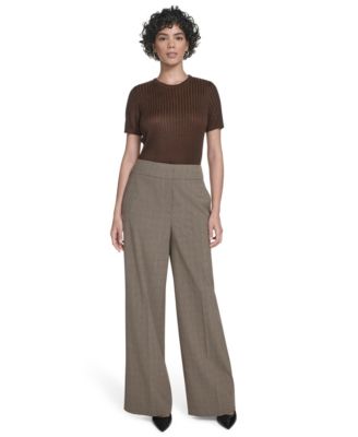 Petite Mid-rise Wide Leg Pants