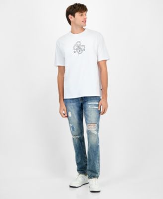 Men's Quattro G Relaxed Fit Short Sleeve Crewneck Graphic T-Shirt