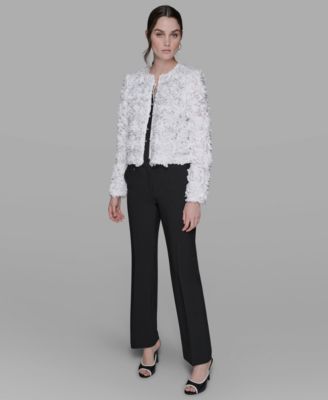 Women's 3D Floral Appliqué Jacket