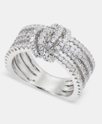 Pav&eacute; Knotted Multi-Row Band Ring, Macy's Exclusive
