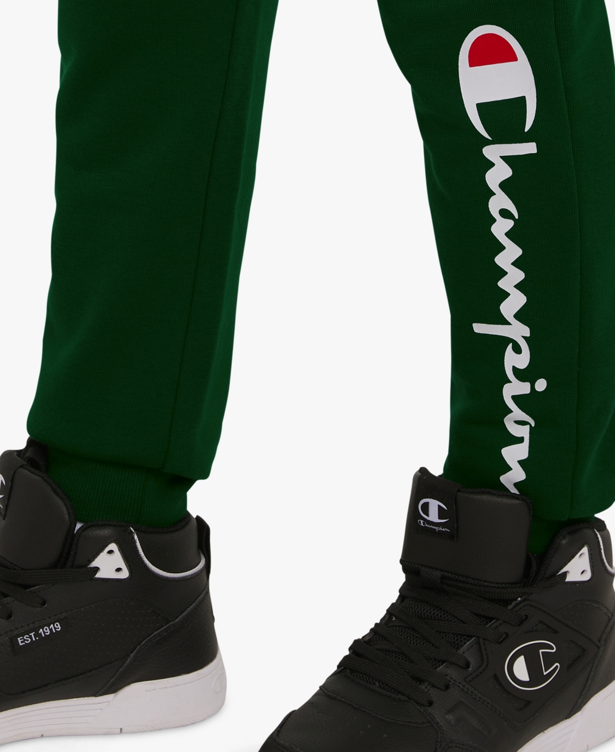 Champion Big Boys Signature Fleece Jogger Pants In Green