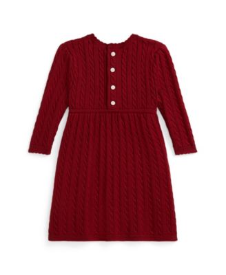 Baby Girls' Cable Knit Sweater Dress and Bloomer
