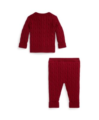 Baby Boys' Polo Bear Cardigan and Pants, 2-Piece Set