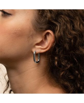 Angie Rectangular Hoop Earrings