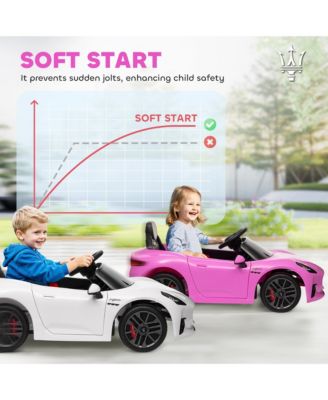 12V Kids Electric Car Licensed with Auxiliary Wheel, Remote,