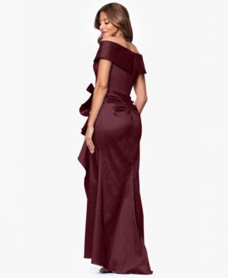 Women's Taffeta Off-The-Shoulder Sweetheart Gown