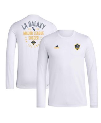 adidas - Men's White LA Galaxy Local Stoic Long Sleeve T-shirt