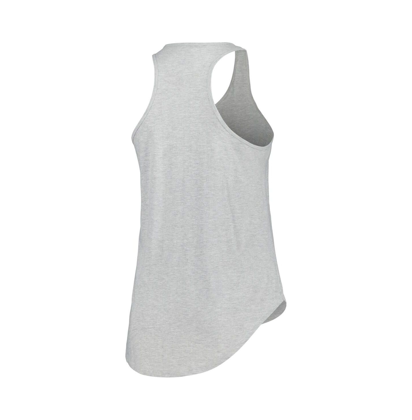 Женские топы Profile Heather Gray North Carolina Tar Heels Arch Logo Racerback Scoop Neck — фото 3