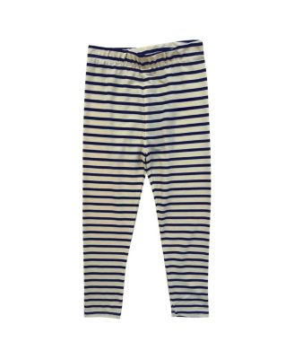 Baby Boys and Girls Michigan Wolverines Long Sleeve Top and Striped Tri-Blend Leggings Set