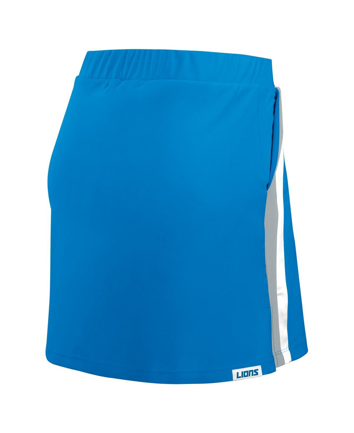 Wear By Erin Andrews Blue Detroit Lions Stripe Skort In Blue