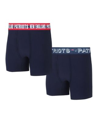 Concepts Sport - Men's New England Patriots Gauge Knit Boxer Brief, 2-Pack