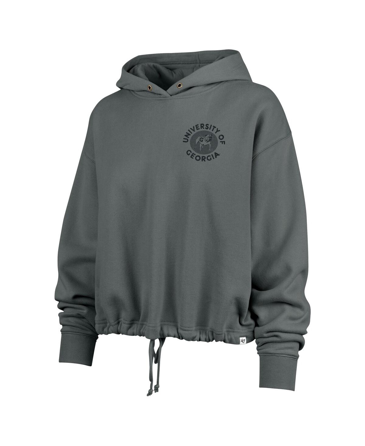 47 Brand Women's Gray Georgia Bulldogs Luminance Dot Venice Pullover Hoodie In Green