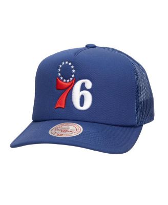 Mitchell & Ness - Men's Royal Philadelphia 76ers Core Evergreen OTC Trucker Adjustable Hat