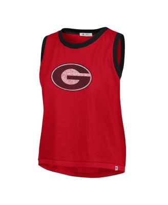 Women's Red Georgia Bulldogs Premier Ringer Tank Top