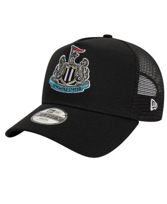 New Era - Big Boys and Girls Black Newcastle United Core Trucker Adjustable Hat