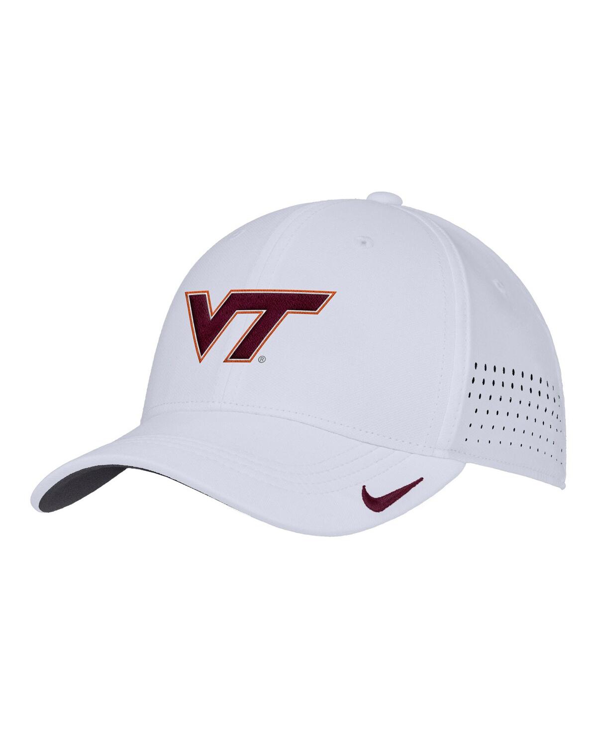 Nike Men's White Virginia Tech Hokies 2025 On-field Performance Flex Hat In White