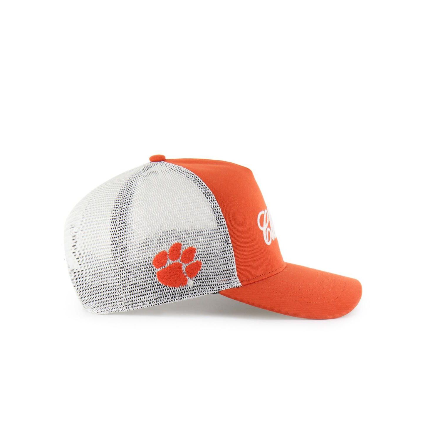 Кепка '47 Brand Orange Clemson Tigers Contemporary Basics Foundation Trucker Hitch Adjustable Hat — фото 3
