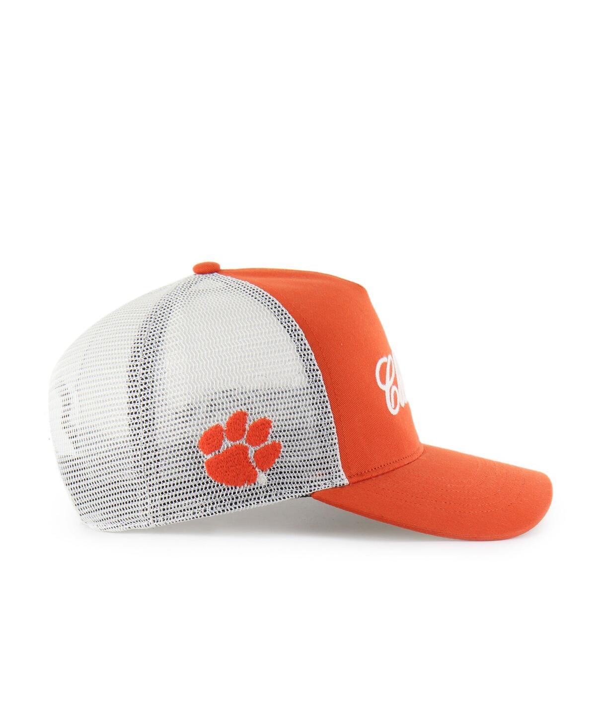 47 Brand Men's And Women's Orange Clemson Tigers Contemporary Basics Foundation Trucker Hitch Adjustable Hat In Orange