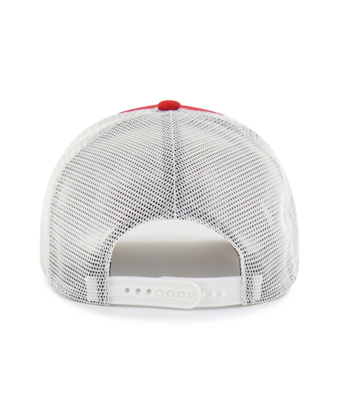 47 Brand Men's And Women's Red Maryland Terrapins Contemporary Basics Foundation Trucker Hitch Adjustable Hat In Red